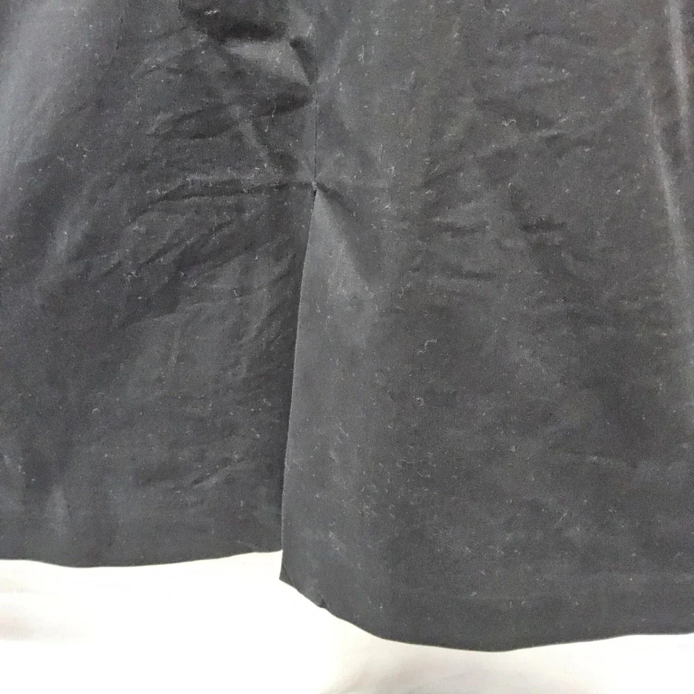Talbots‎ Pencil Skirt Womens 12 Black Cotton Stretch Knee Length Career Zip - Picture 4 of 7